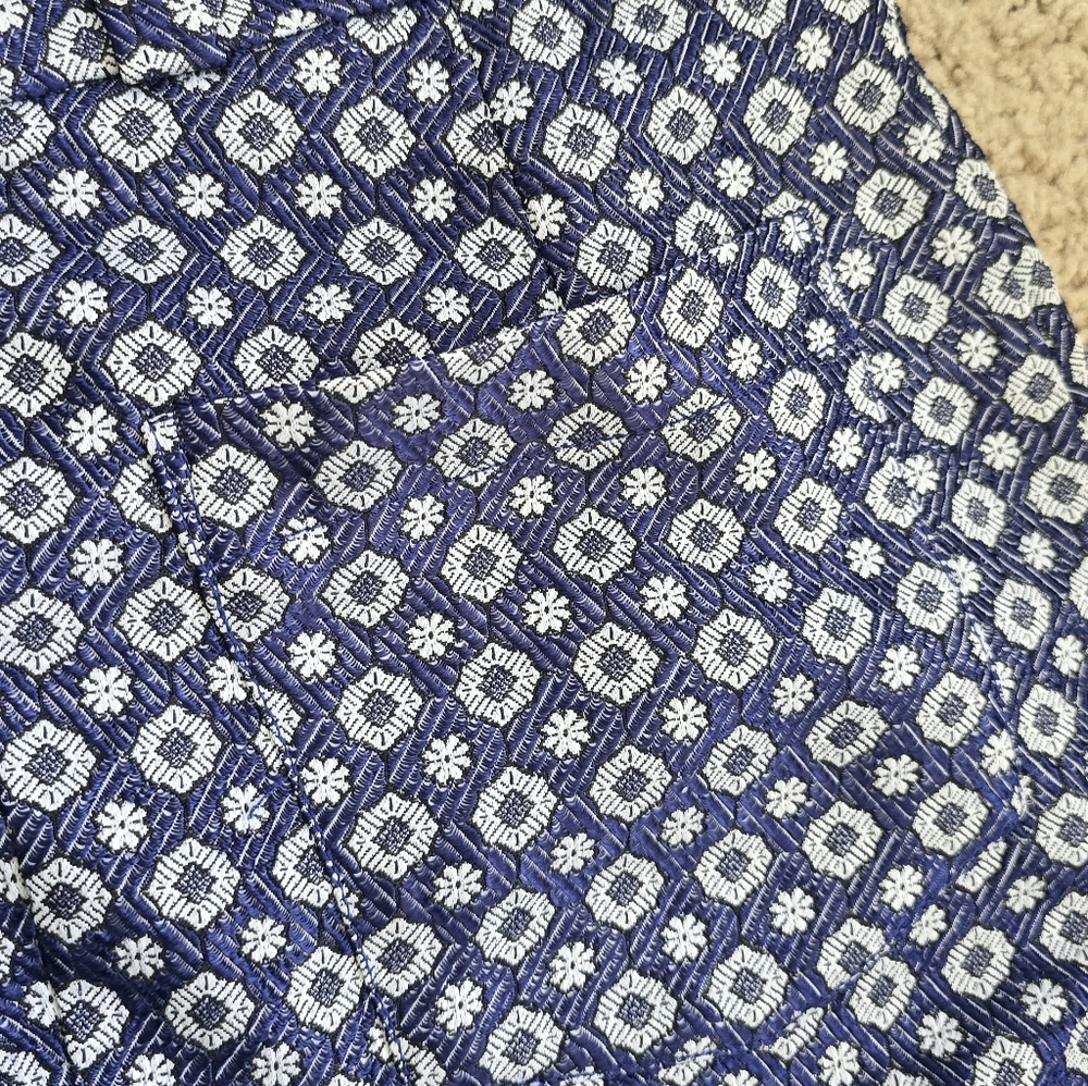 Rachel Rachel Roy Navy and White Brocade Pants - Picture 5 of 10